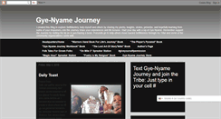 Desktop Screenshot of gyenyamejourney.com